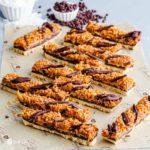 Girl Scout samoas cookies made into bar form