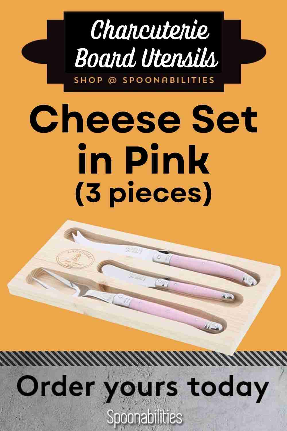 Cheese Set including Cheese Fork 3-pieces