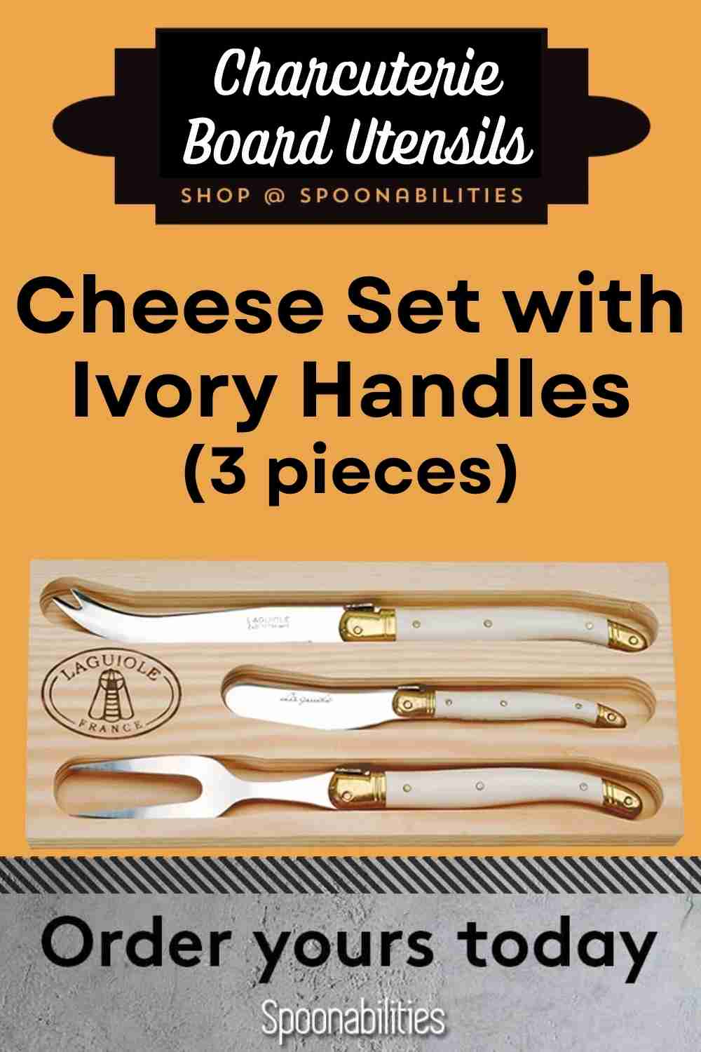 Cheese Set including Cheese Fork 3-pieces
