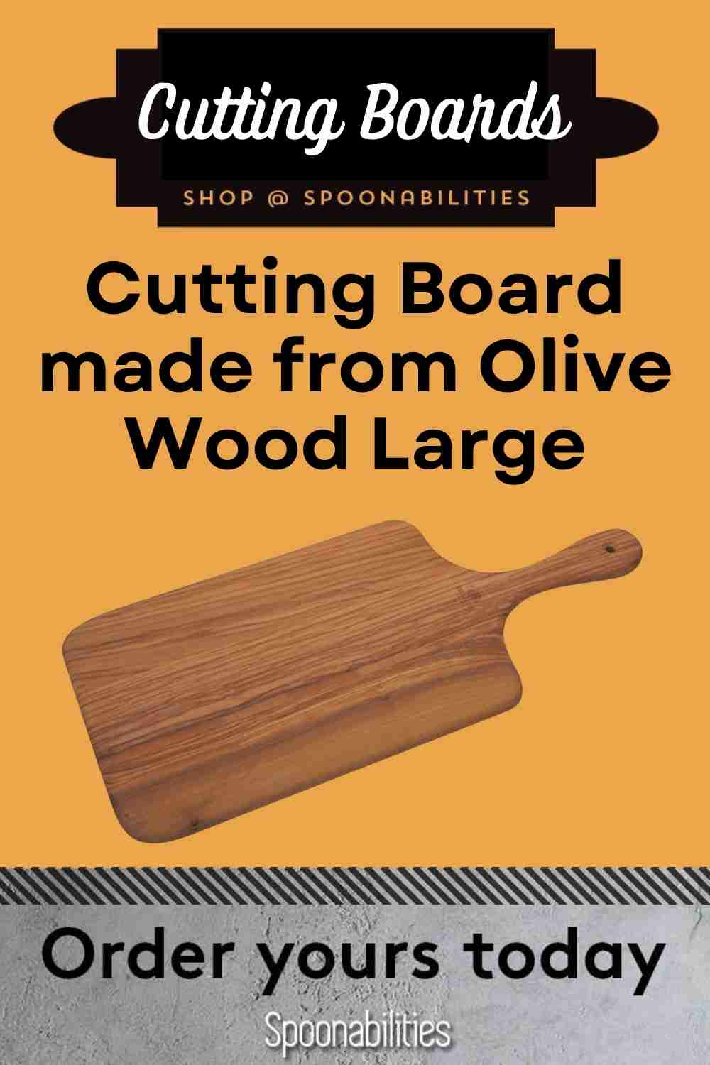 Olive Wood Cutting Board Large