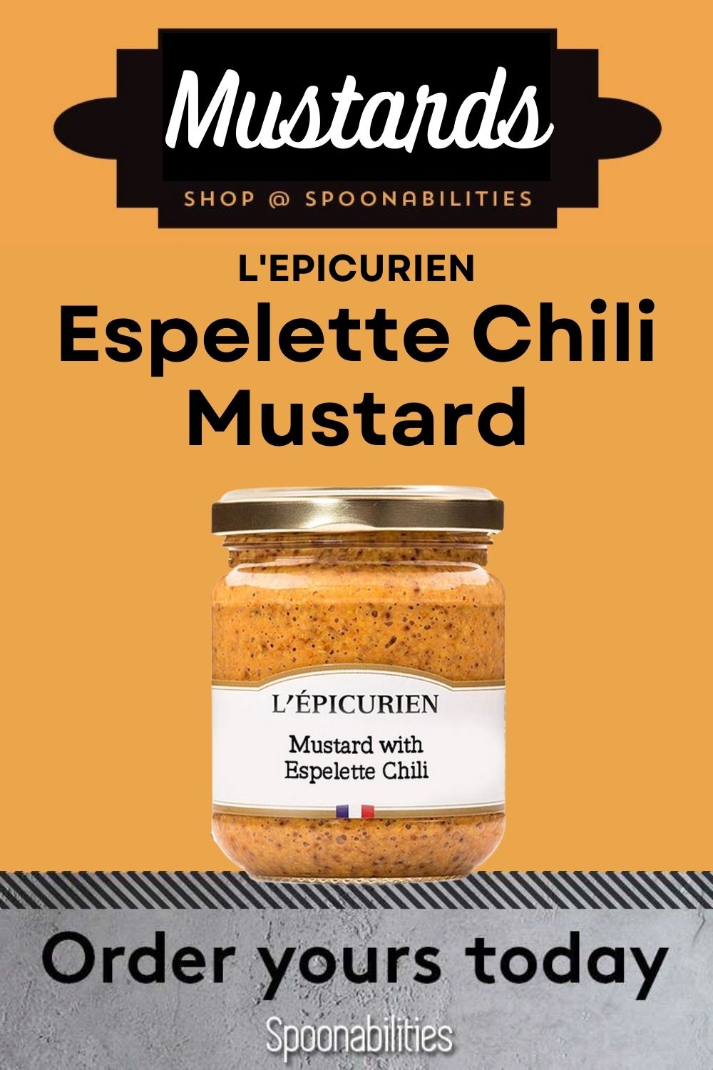 Espelette Chili Mustard by L\'Epicurien