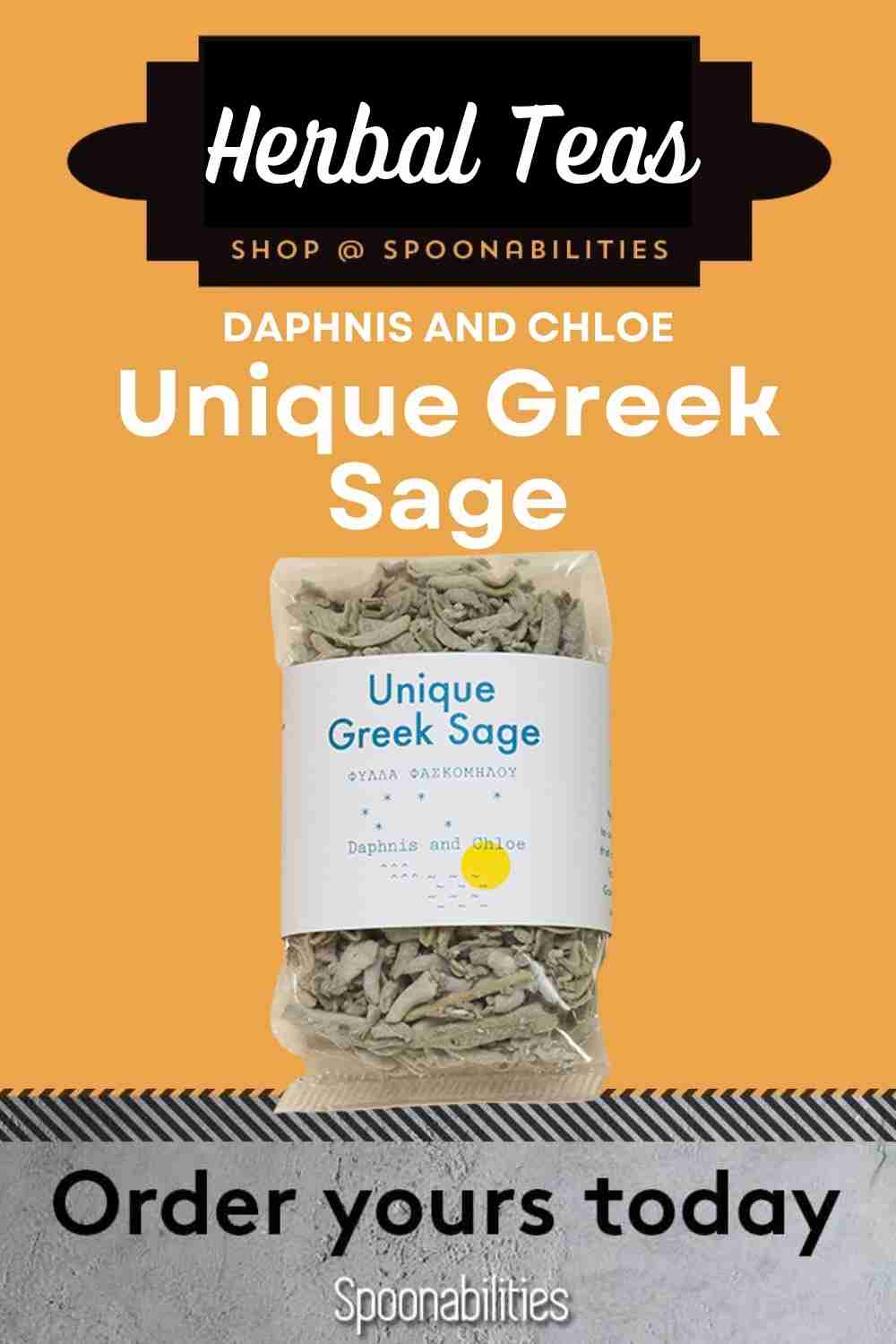 Herbal Tea Unique Greek Sage - Daphnis & Chloe