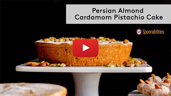 Persian Almond Cardamom Pistachio Cake cover image for youtube video