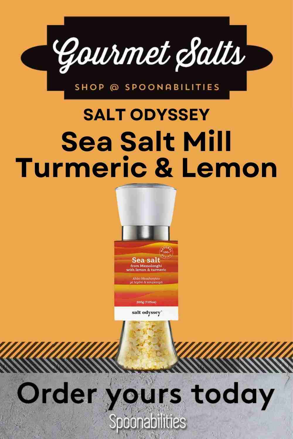 Salt Odyssey Sea Salt with Turmeric and Lemon