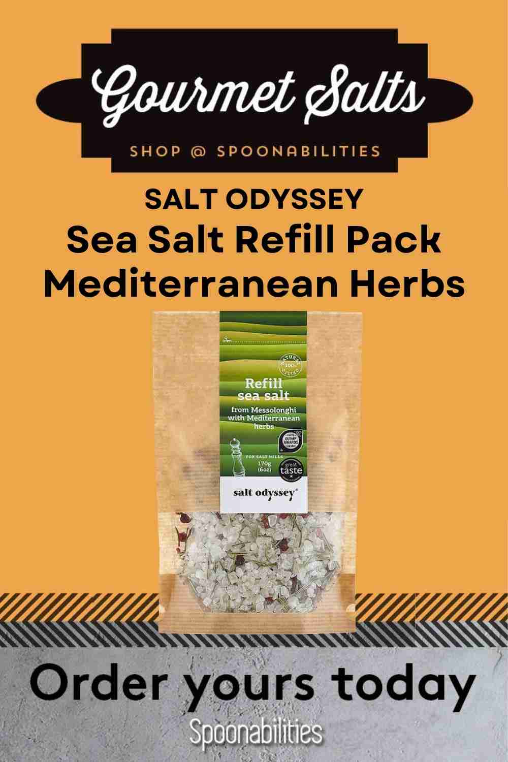 Salt Odyssey Sea Salt with Mediterranean Herbs