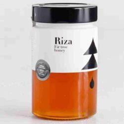 A jar of Fir Tree Honey by Riza available at Spoonabilities