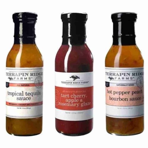 GOURMET GLAZE AND SAUCE GIFT SET by Terrapin Ridge available at SPOONABILITIES