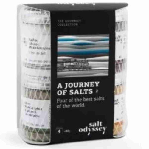 Gift Set of Beechwood Turmeric Oregano & Fleur de sel Salt Mixesby Salt Odyssey available at Spoonabilities