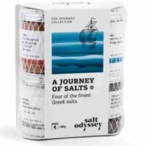 Greek Salts Gift Set of Paprika Beechwood Pure & Fleur de sel by Salt Odyssey available at Salt Mixes