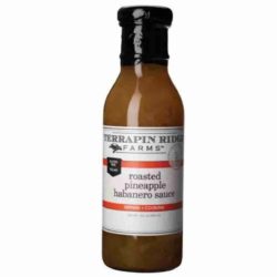 a bottle of ROASTED PINEAPPLE HABANERO SAUCE by Terrapin Ridge available at SPOONABILITIES