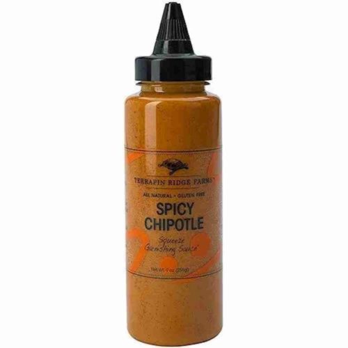 a bottle of Spicy Chipotle Squeeze Sauce by Terrapin Ridge available at Spoonabilities