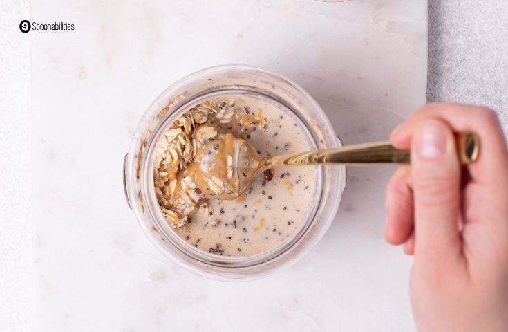 Pumpkin Overnight Oats are a quick way to make a nutritious breakfast. A creamy, hearty, and delicious meal, this breakfast is packed with nutrients and vitamins. Also the oats, which have a low glycemic index, will keep you feeling full throughout the entire morning. 