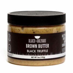 Product jar of Black Truffle Brown Butter from Black & Bolyard