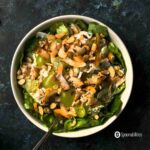 a bowl of Rotisserie Chicken Salad with Grapes recipe