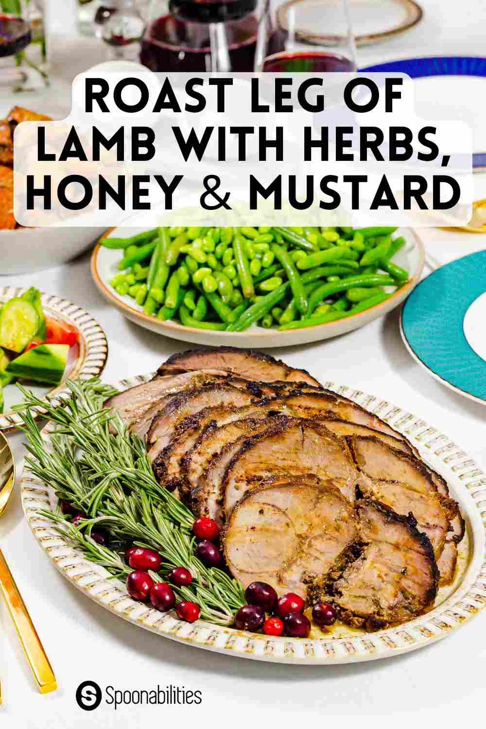 Roast Leg of Lamb with Herbs, Honey & Mustard