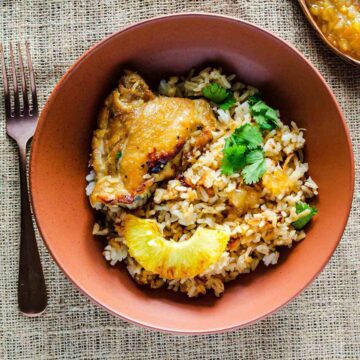 One-pot Chicken & Rice Casserole dinner meal