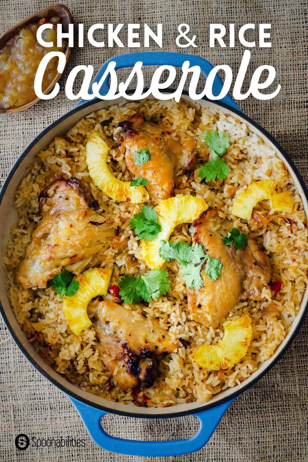 one-pot recipe of chicken & rice casserole